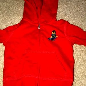 Its a red polo hoodie